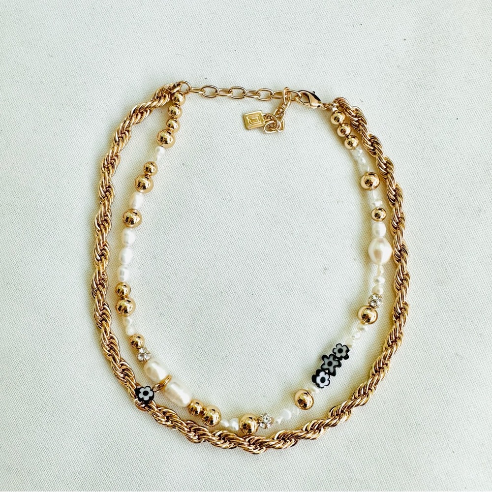 Dannijo Lucy 10K Gold-Plated & Multi-Stone Double-Strand Necklace NWT - Picture 12 of 16